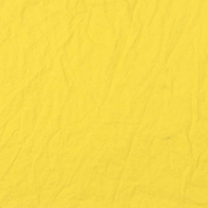 Womens UK Size M Zara Yellow Basic T-Shirt