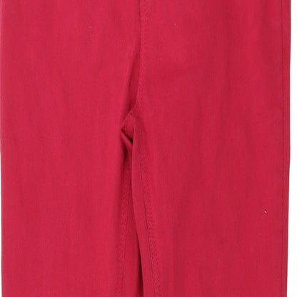 Stradivarius Womens Red  Denim Skinny Jeans Size 12 L27 in