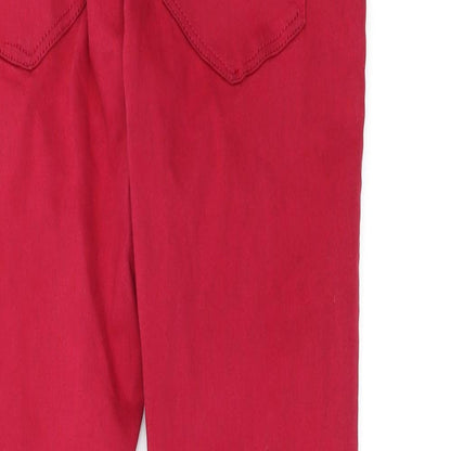 Stradivarius Womens Red  Denim Skinny Jeans Size 12 L27 in