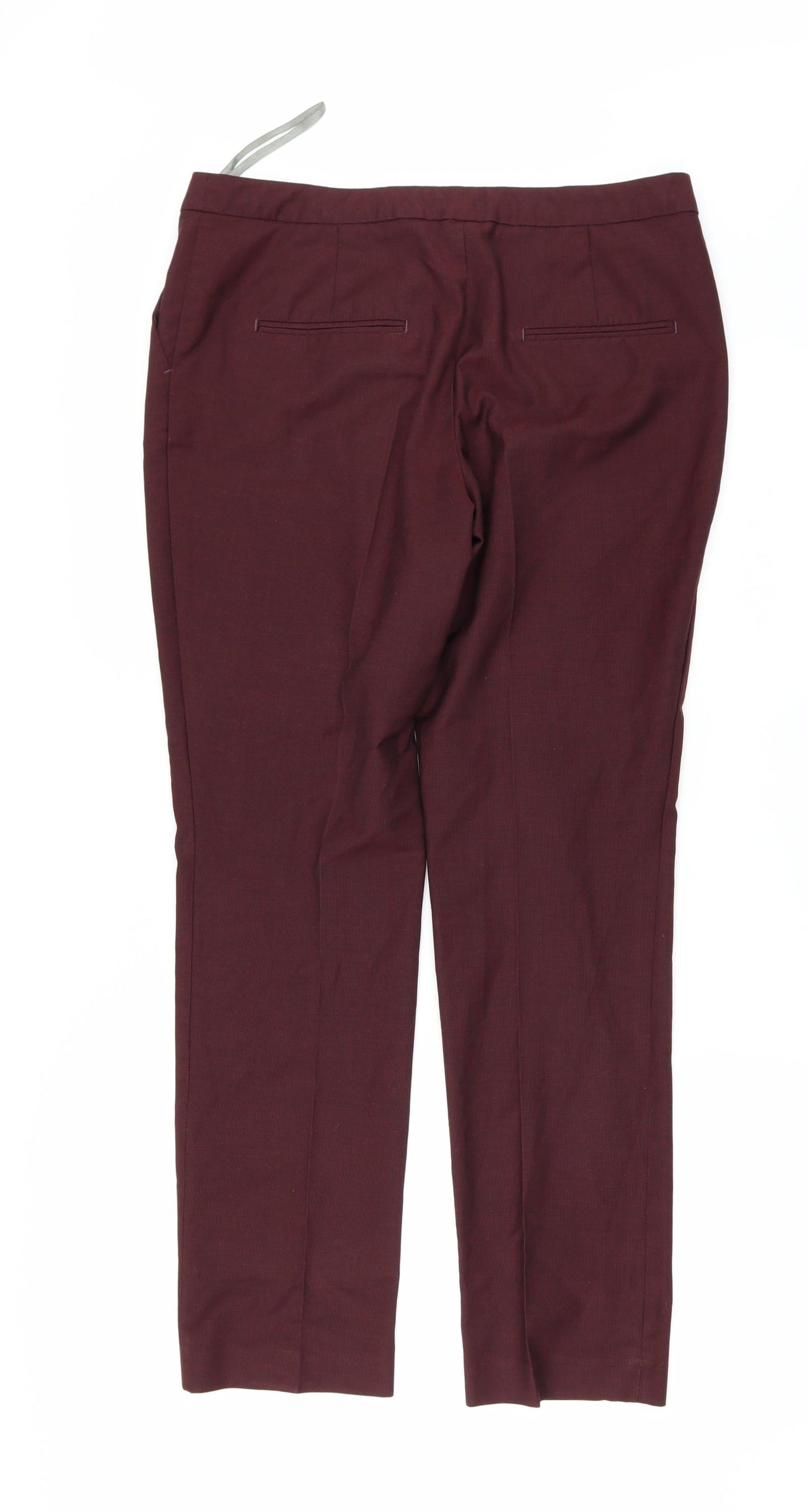 Womens UK Size 10 NEXT Regular Fit  Red Trousers