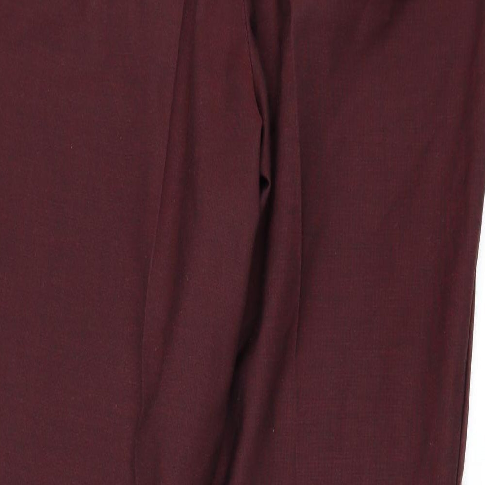 Womens UK Size 10 NEXT Regular Fit  Red Trousers