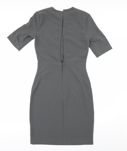 H&M Womens Grey   Pencil Dress  Size 6