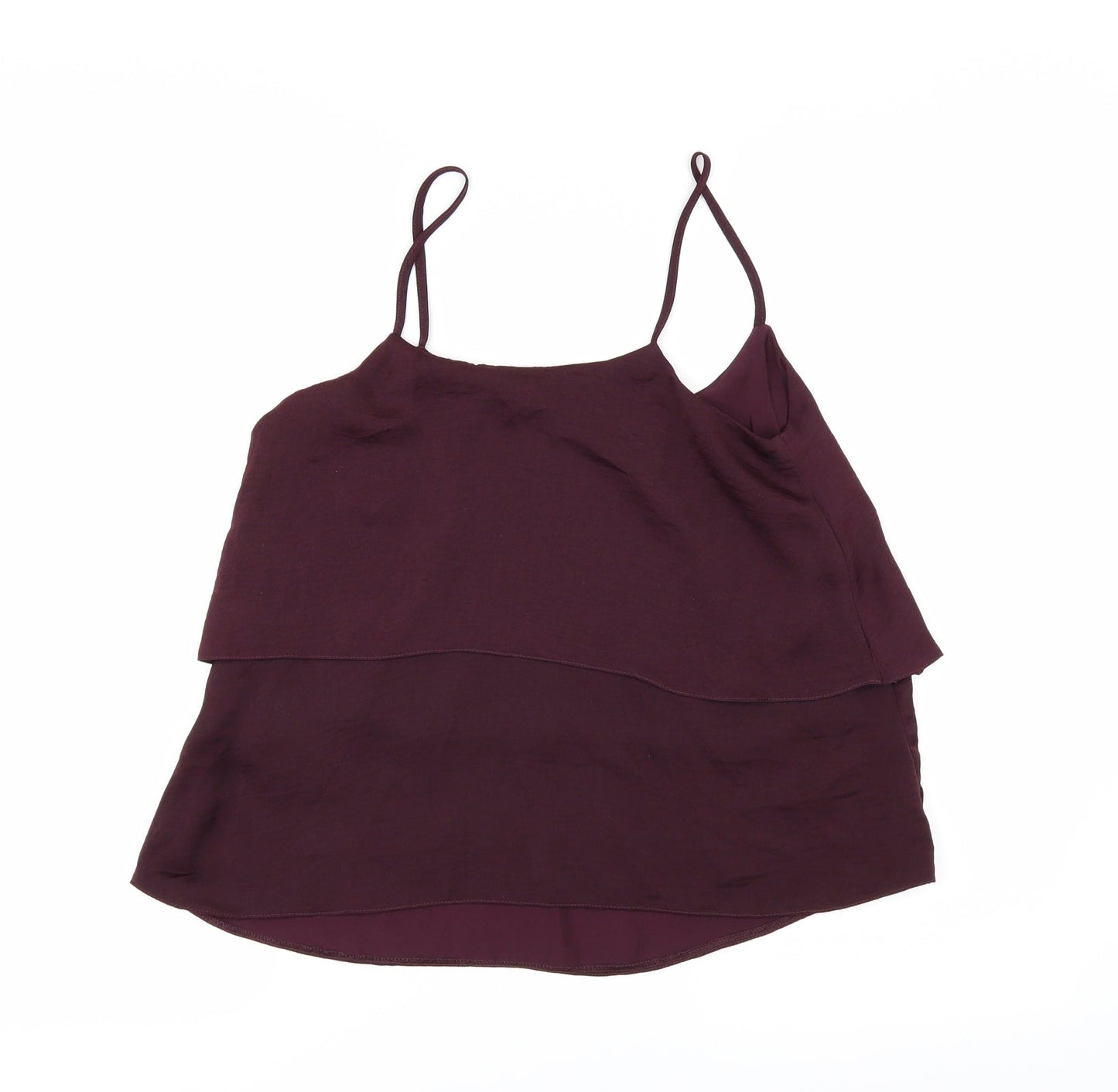 Womens UK Size 8 New Look Red Camisole Blouse