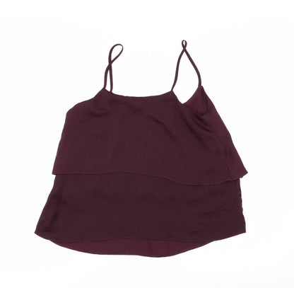 Womens UK Size 8 New Look Red Camisole Blouse