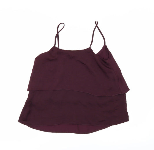 Womens UK Size 8 New Look Red Camisole Blouse