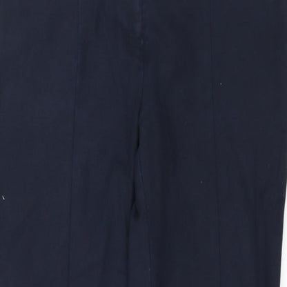 Womens UK Size 10 Oasis Regular Fit  Blue Trousers