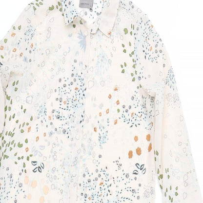 Womens UK Size XS Vera Moda Beige Basic Button-Up