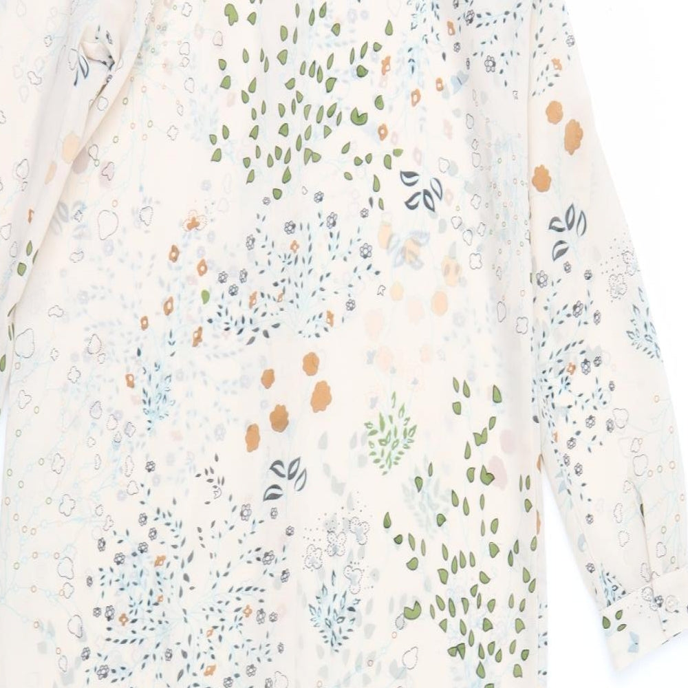 Womens UK Size XS Vera Moda Beige Basic Button-Up