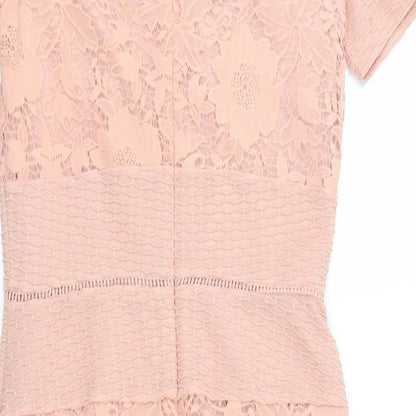 Miss Selfridge Womens Orange   Pencil Dress  Size 10