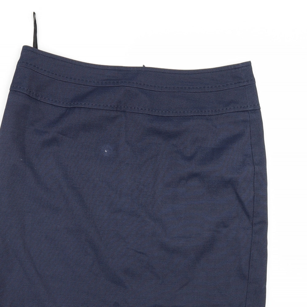 Papaya Womens Blue   Straight & Pencil Skirt Size 14