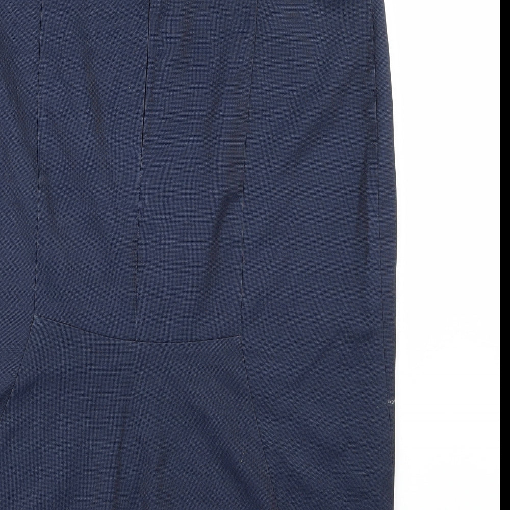 Papaya Womens Blue   Straight & Pencil Skirt Size 14