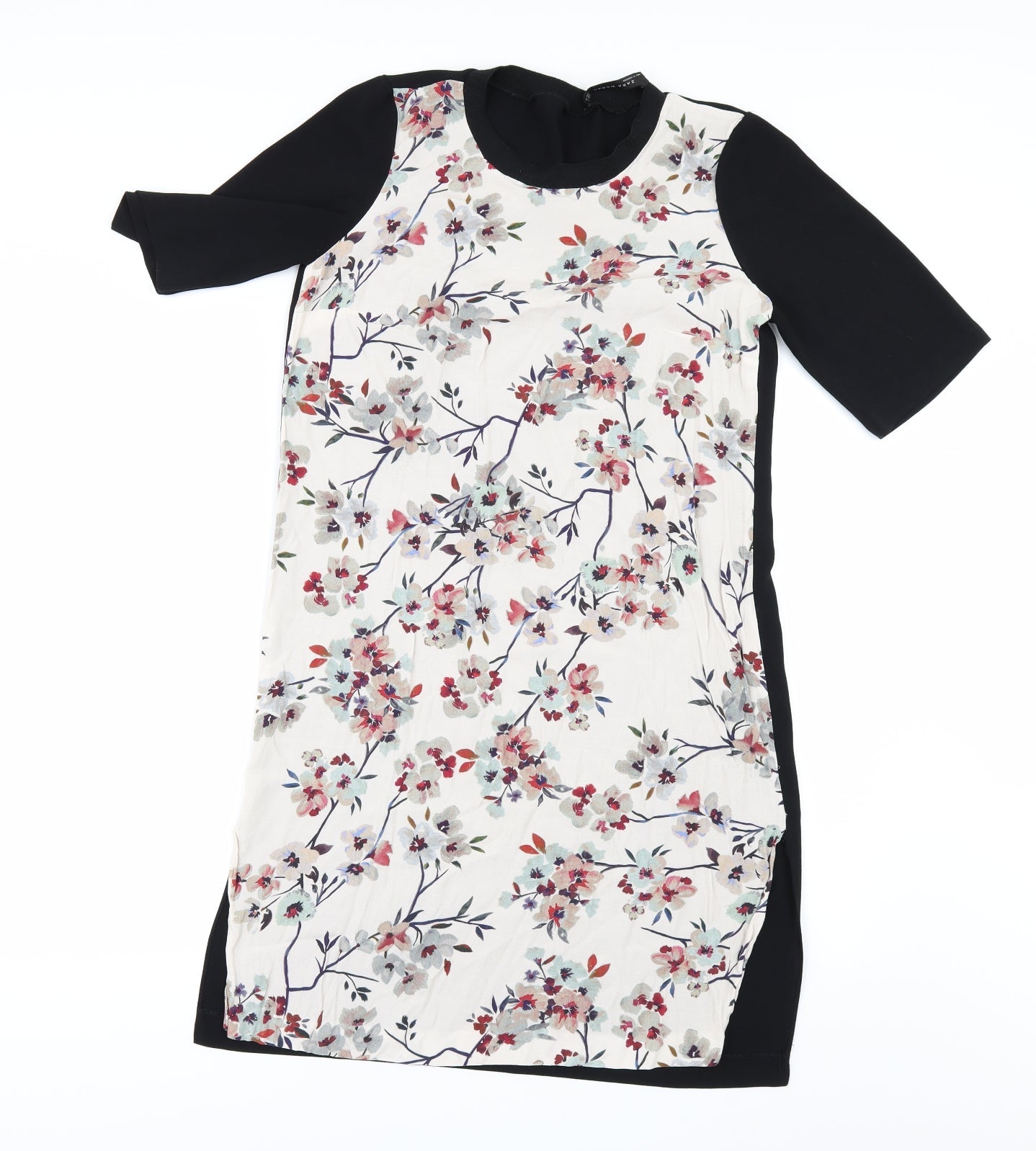 Zara Womens Black Floral  Mini  Size XS