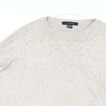 Primark Womens Beige   Pullover Jumper Size S