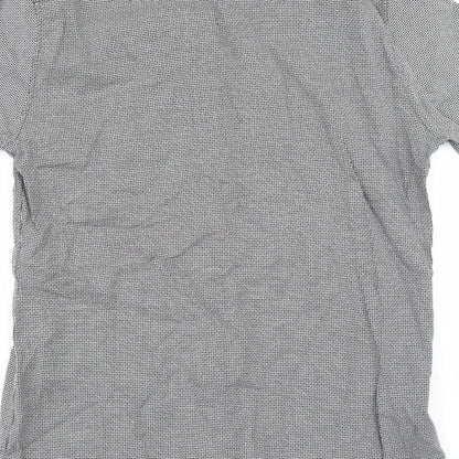 Topman Mens Blue Check   Button-Up Size L