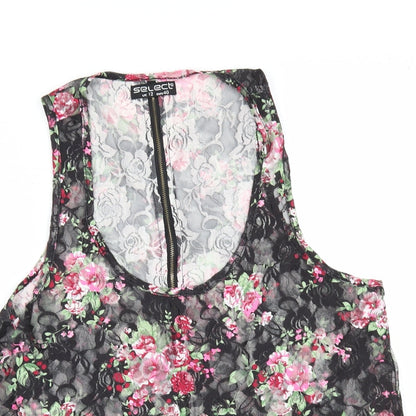 Womens UK Size 12 Select Black Camisole T-Shirt