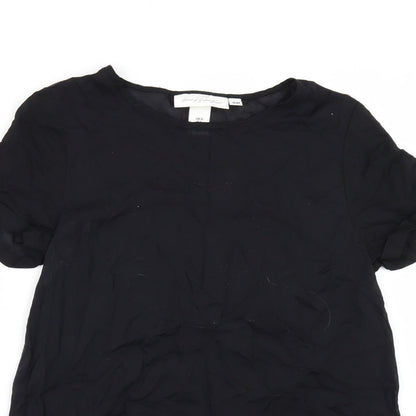 Womens UK Size 8 H&M Black Basic Blouse