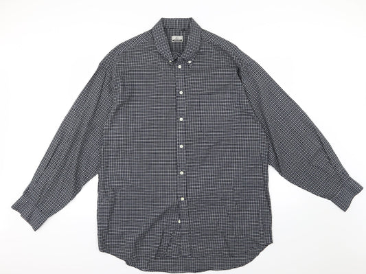 Mens UK Size L Peter Werth Blue  Button-Up Long Sleeve Casual Shirt