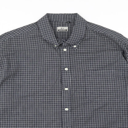 Mens UK Size L Peter Werth Blue  Button-Up Long Sleeve Casual Shirt