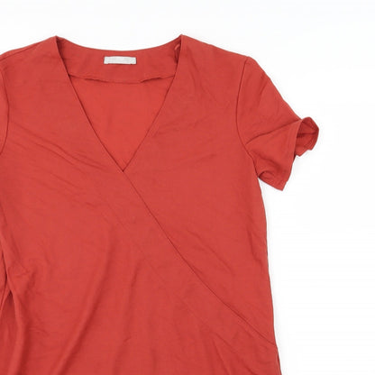 Zara Womens Red  Jersey T-Shirt Dress  Size M