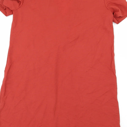 Zara Womens Red  Jersey T-Shirt Dress  Size M