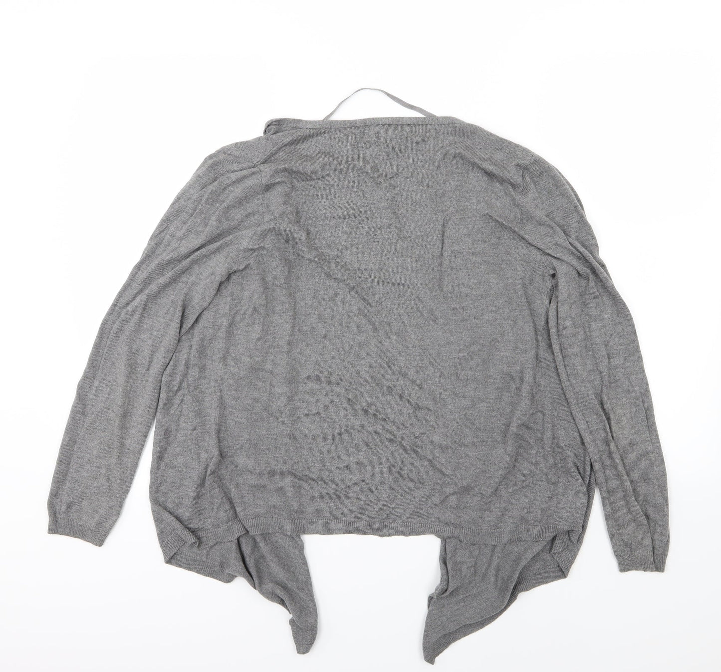 Primark Womens Grey  Knit Cardigan Jumper Size M