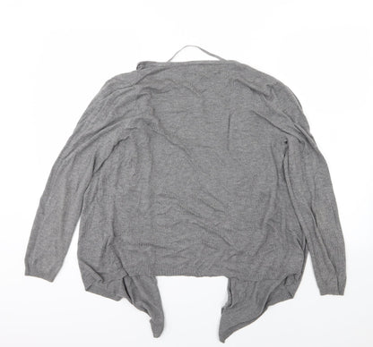 Primark Womens Grey  Knit Cardigan Jumper Size M
