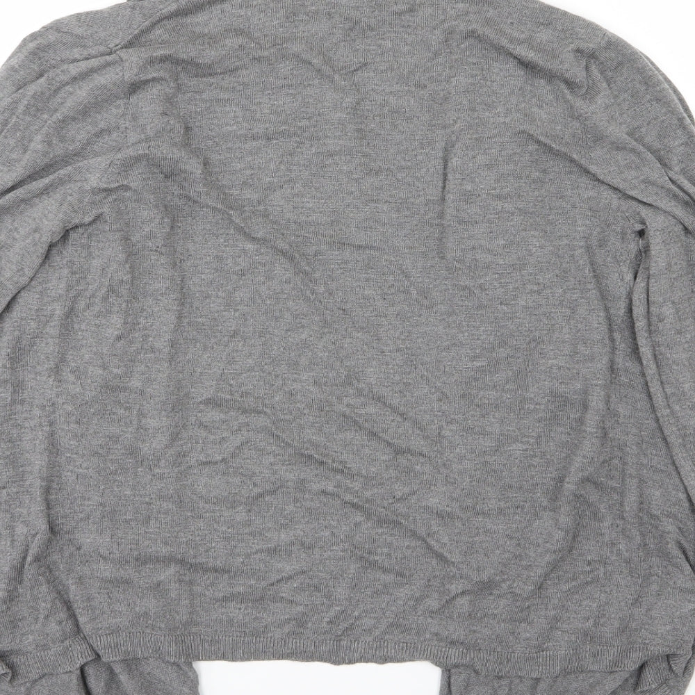 Primark Womens Grey  Knit Cardigan Jumper Size M