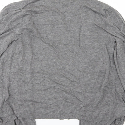 Primark Womens Grey  Knit Cardigan Jumper Size M