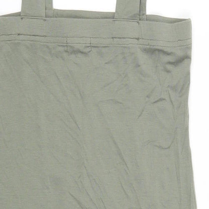 Boohoo Womens Green   Straight & Pencil Skirt Size 10  - Straps