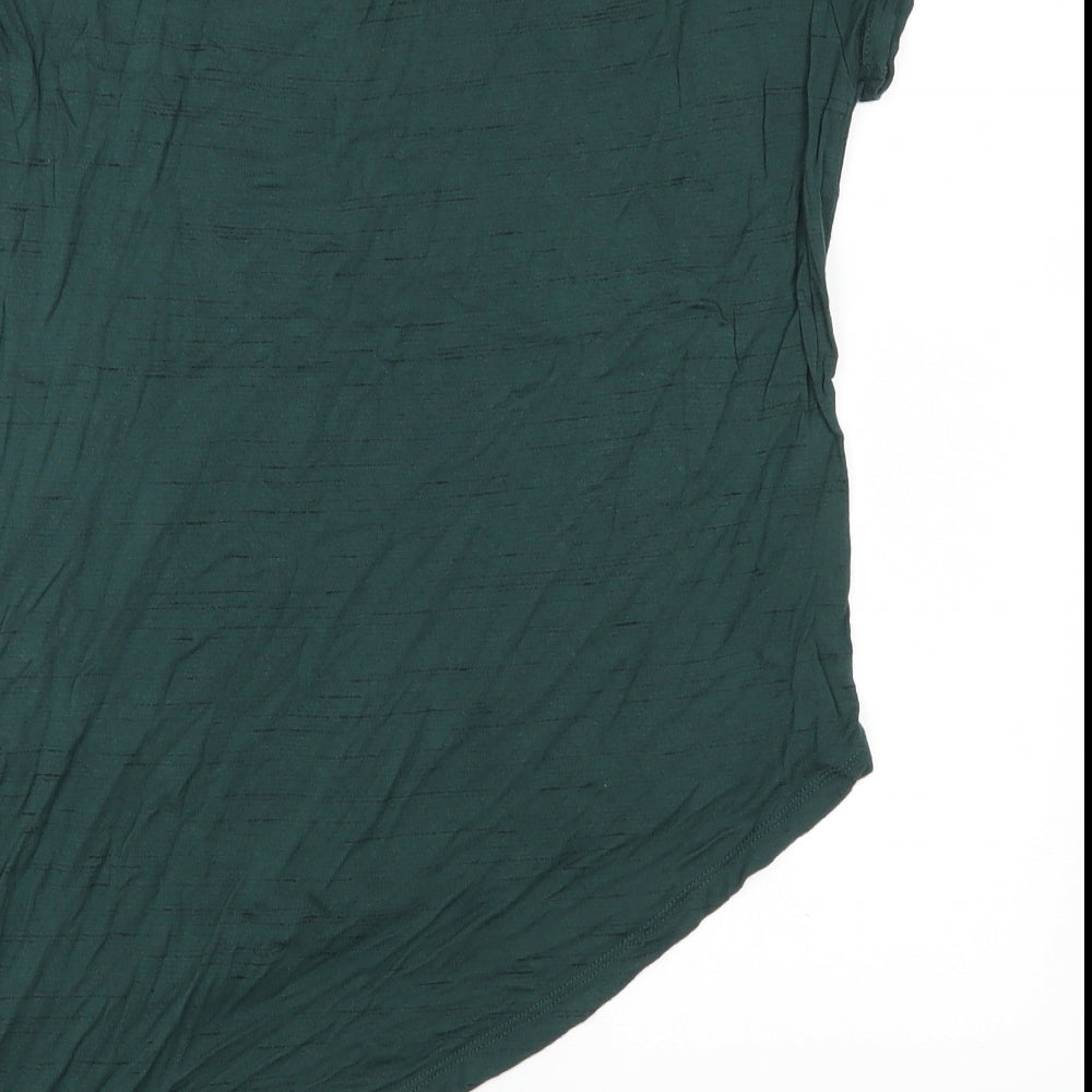 Womens UK Size 10 Atmosphere Green Basic T-Shirt