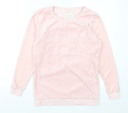 F&F Womens Pink Solid  Top Pyjama Top Size XS  - Let Me Sleep