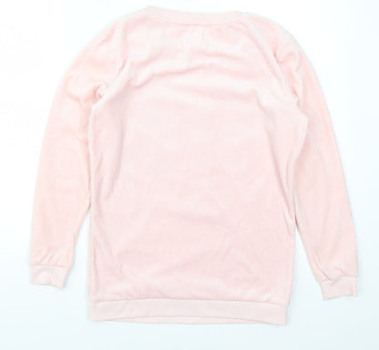 F&F Womens Pink Solid  Top Pyjama Top Size XS  - Let Me Sleep
