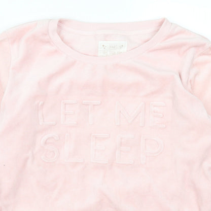 F&F Womens Pink Solid  Top Pyjama Top Size XS  - Let Me Sleep