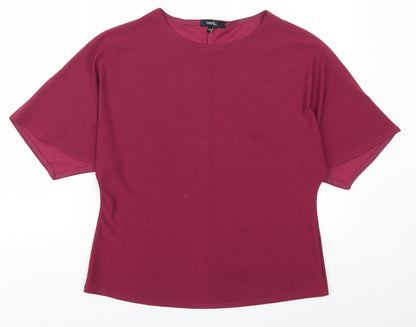 Womens UK Size 12 Label Be Pink Basic T-Shirt