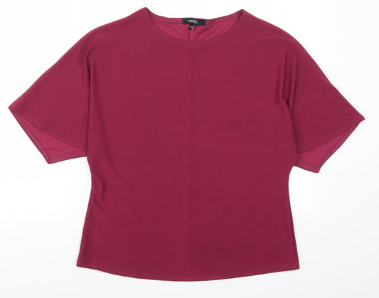 Womens UK Size 12 Label Be Pink Basic T-Shirt