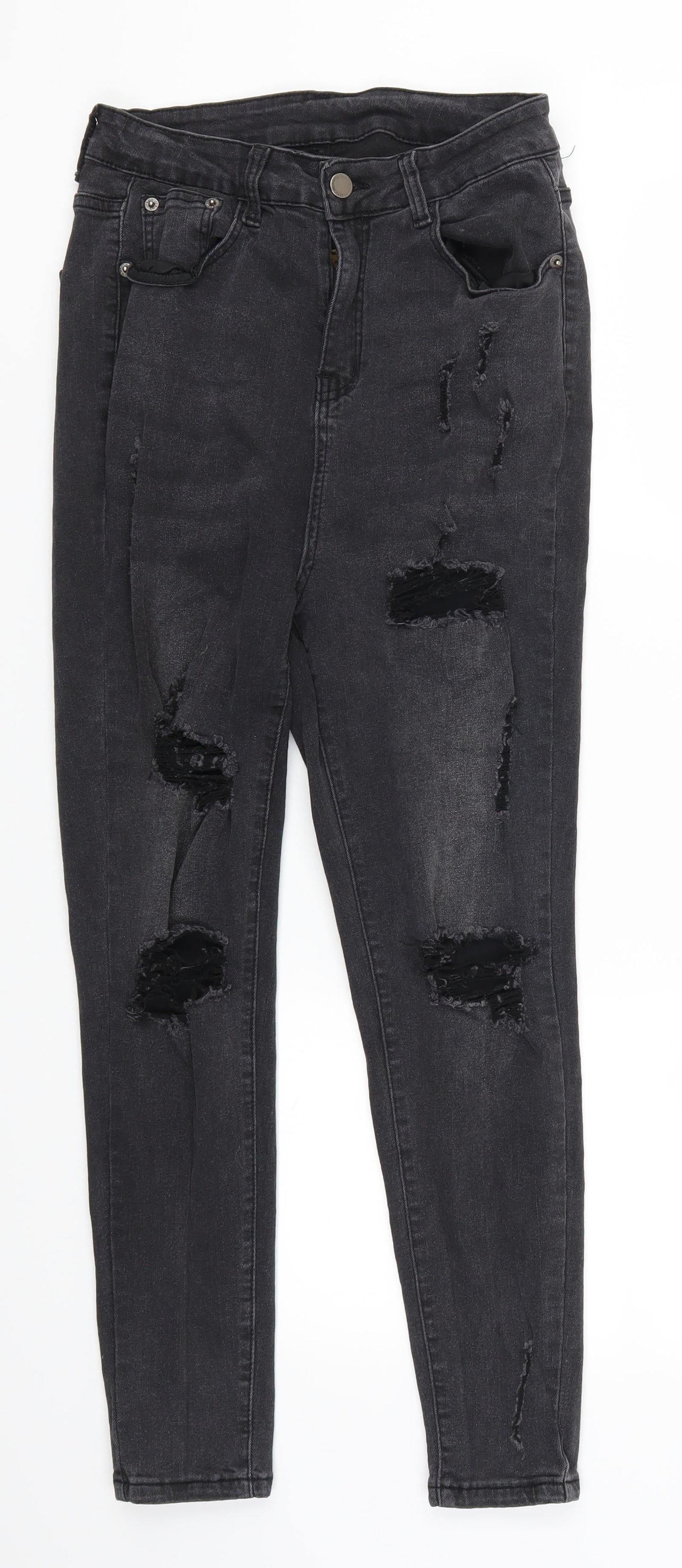 SheIn Womens Grey  Denim Skinny Jeans Size 28 in L25 in