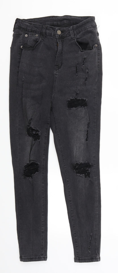 SheIn Womens Grey  Denim Skinny Jeans Size 28 in L25 in