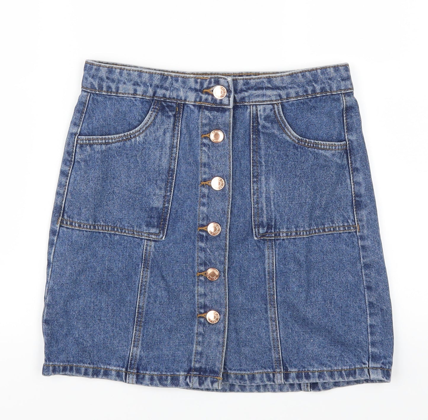 Denim Co Girls Blue  Denim A-Line Skirt Size 11-12 Years
