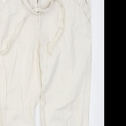 New Look Womens White   Bloomer Trousers Size 14 L25 in