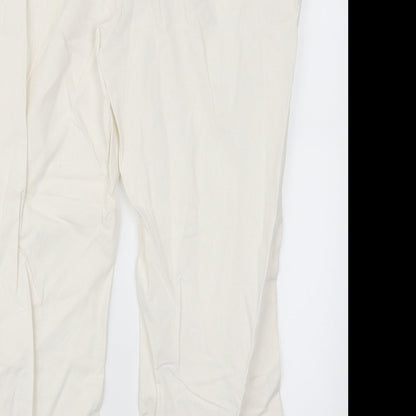 New Look Womens White   Bloomer Trousers Size 14 L25 in