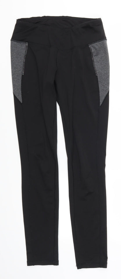 Preworn Womens Black   Track Pants Leggings Size 28 in L30 in