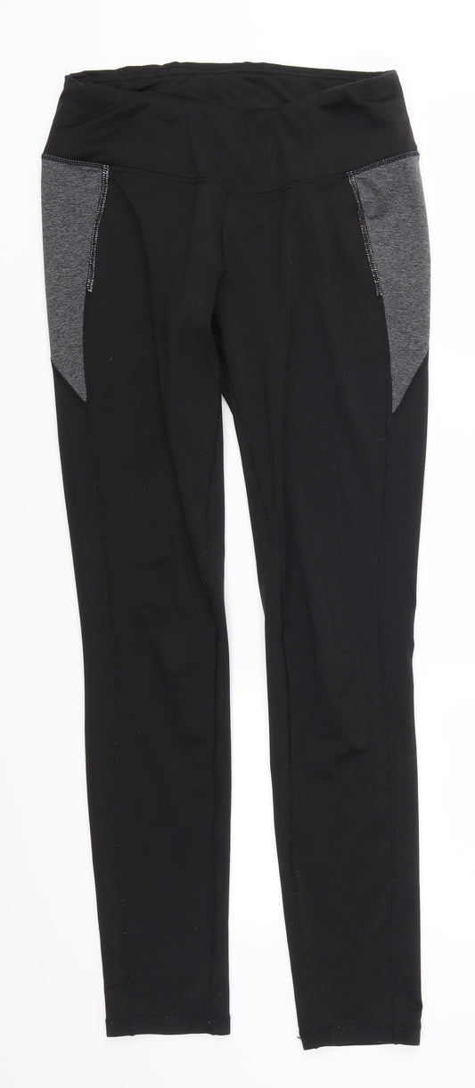 Preworn Womens Black   Track Pants Leggings Size 28 in L30 in
