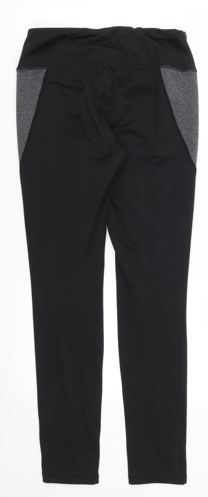 Preworn Womens Black   Track Pants Leggings Size 28 in L30 in