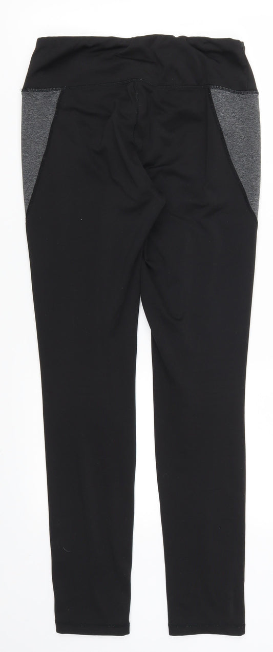 Preworn Womens Black   Track Pants Leggings Size 28 in L30 in
