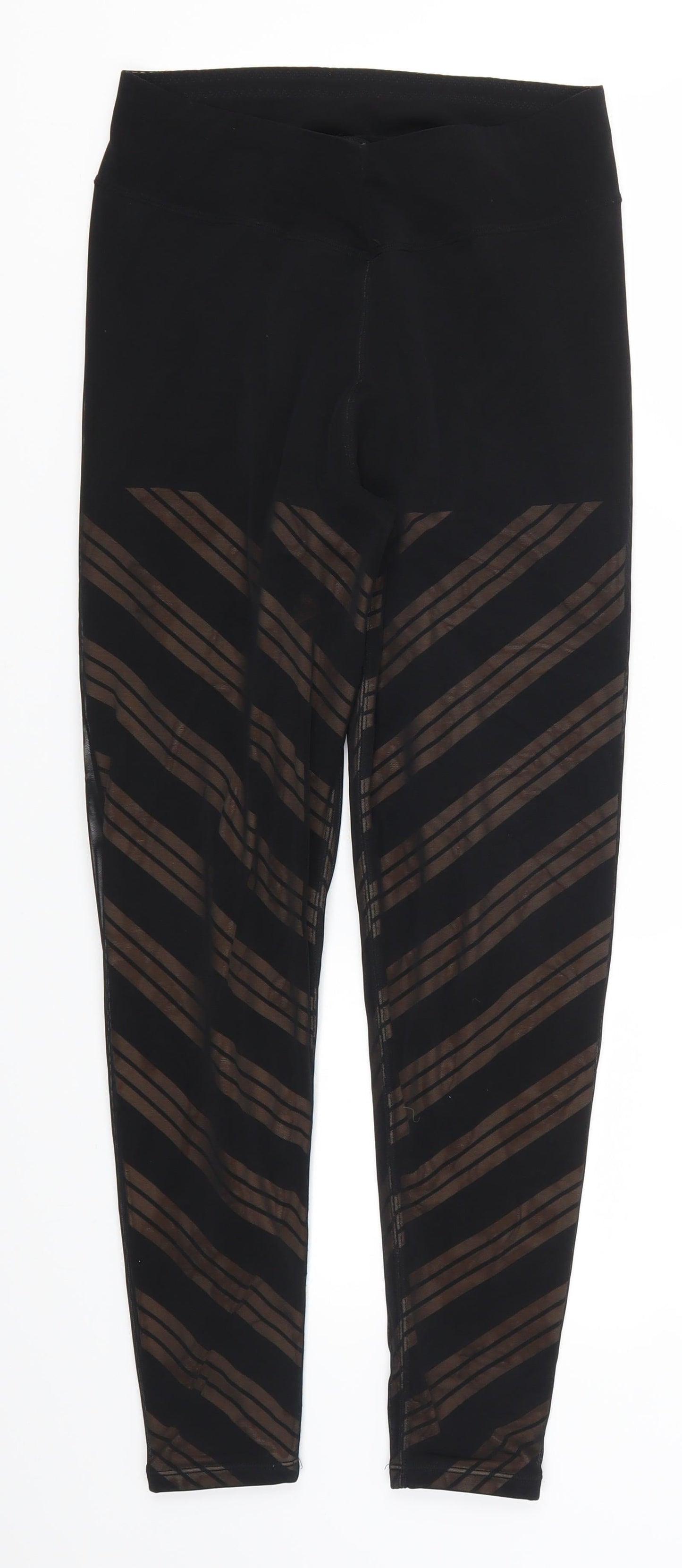 DY Womens Black Striped  Carrot Leggings Size 26 in L26 in