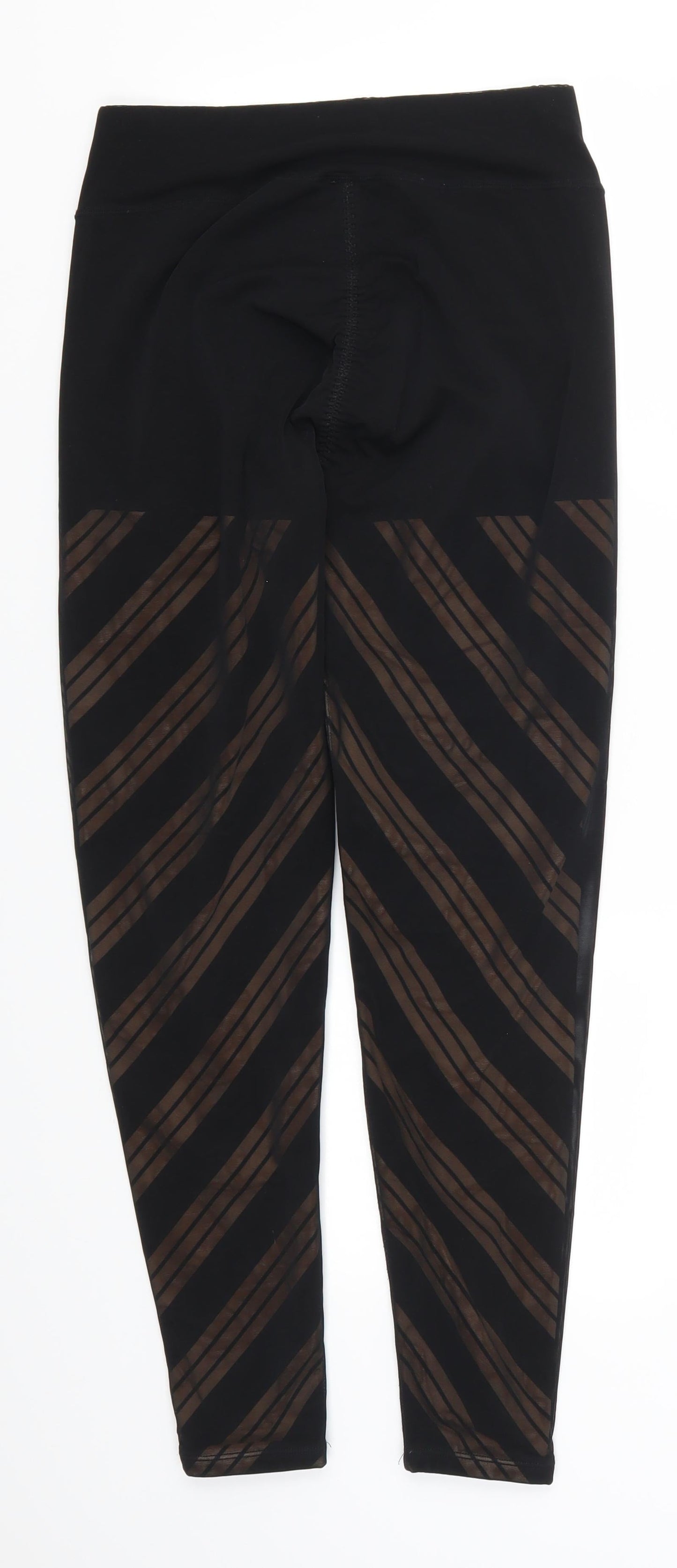 DY Womens Black Striped  Carrot Leggings Size 26 in L26 in