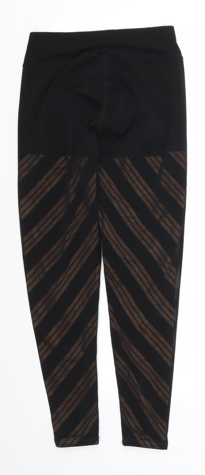 DY Womens Black Striped  Carrot Leggings Size 26 in L26 in