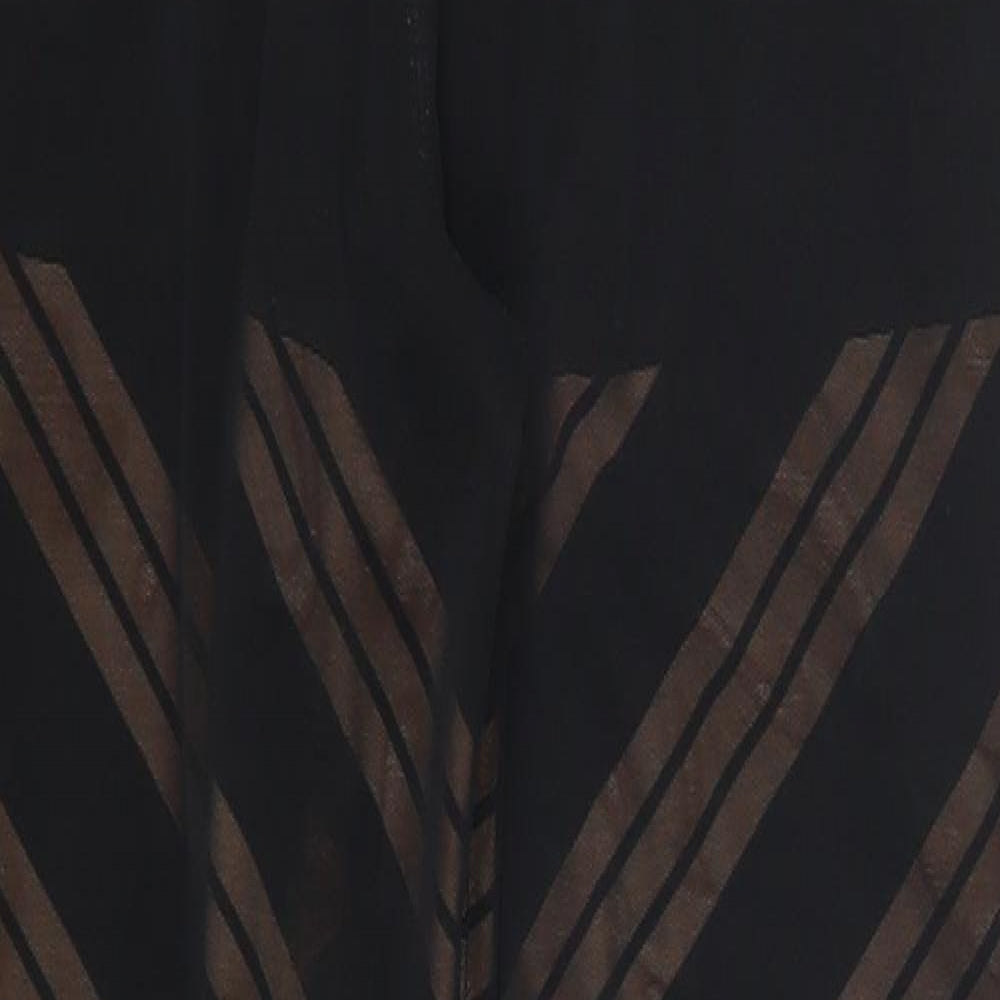 DY Womens Black Striped  Carrot Leggings Size 26 in L26 in