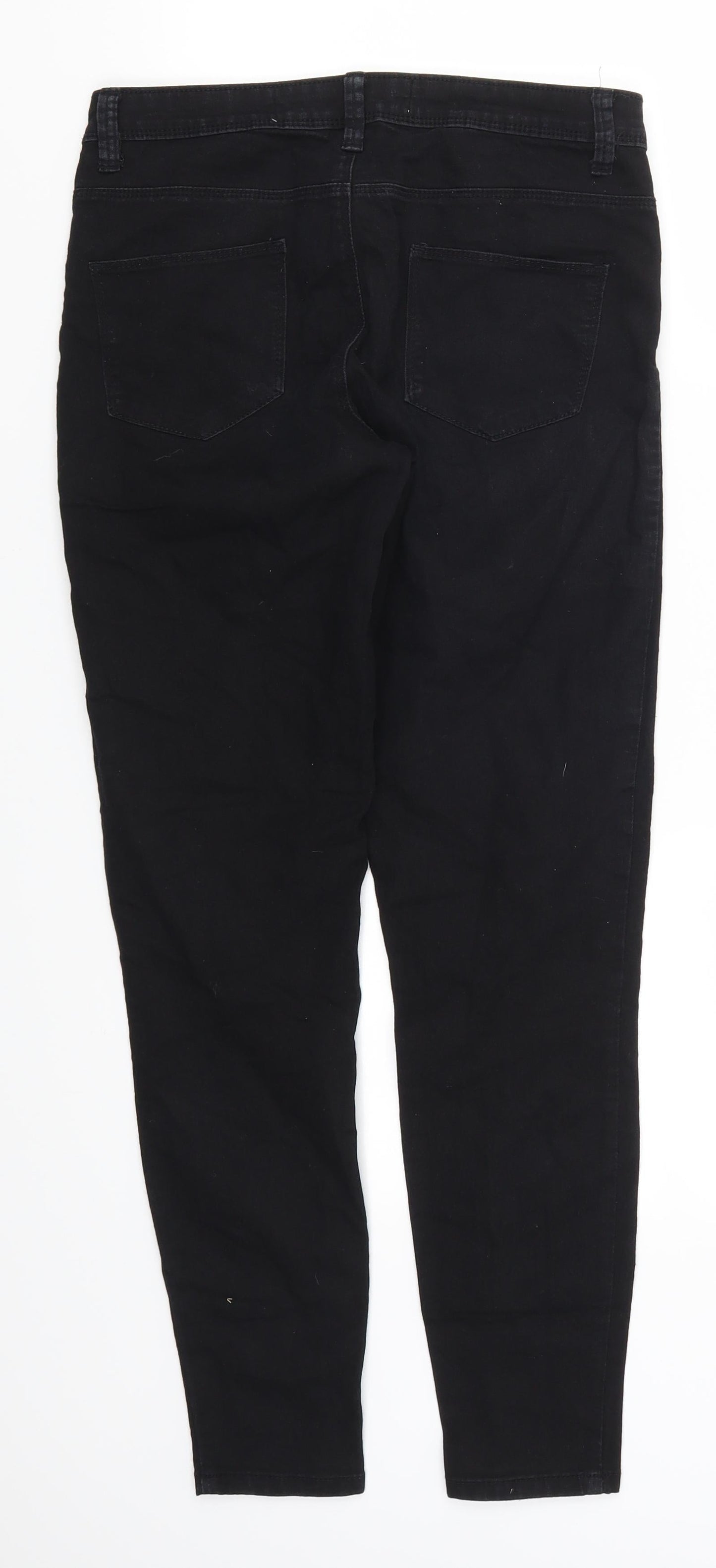 Denim Co Womens Black  Denim Skinny Jeans Size 10 L28 in