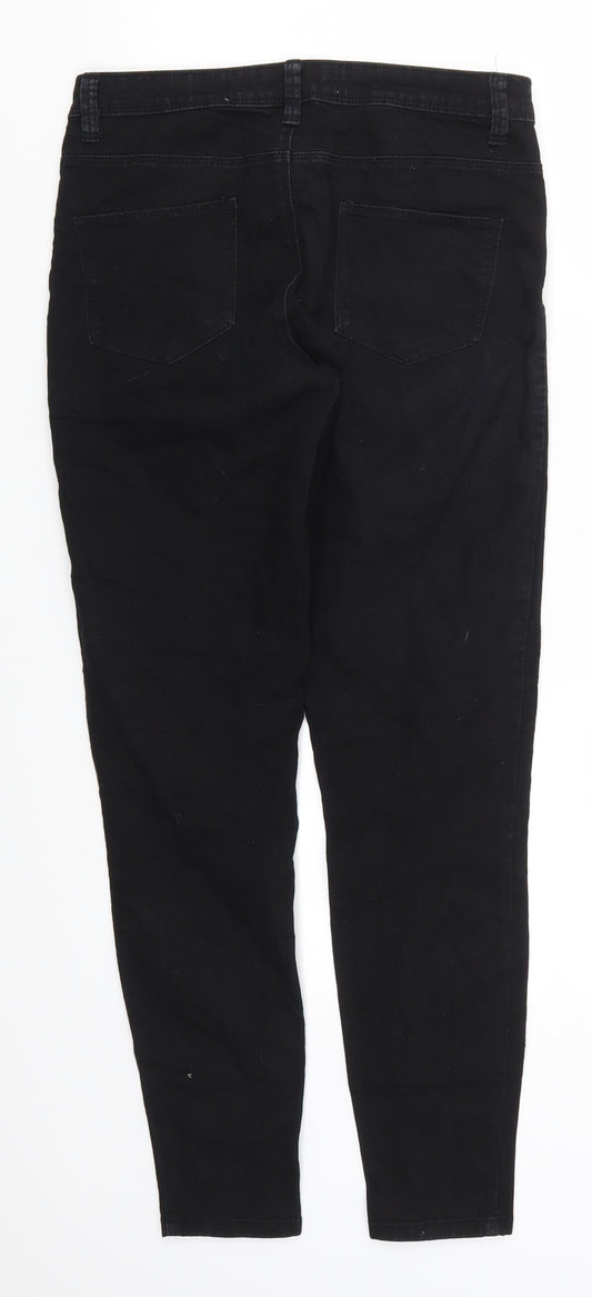 Denim Co Womens Black  Denim Skinny Jeans Size 10 L28 in